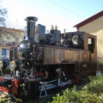 The old steam locomotive number 8003 of the Diakopto-Kalavryta railway