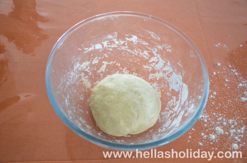 The filo pastry dough