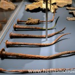 Nails and wooden parts of the Antikythera Shipwreck