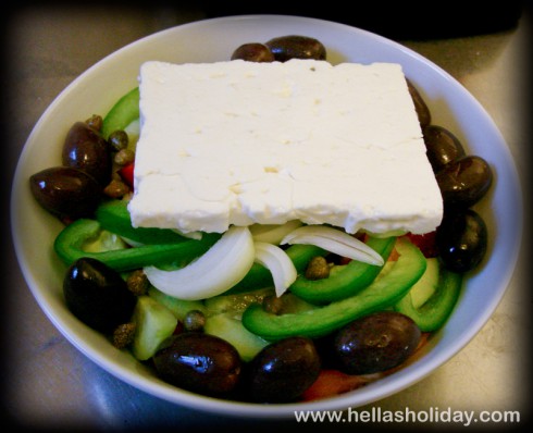 Greek Salad Recipe - Step 7: Feta