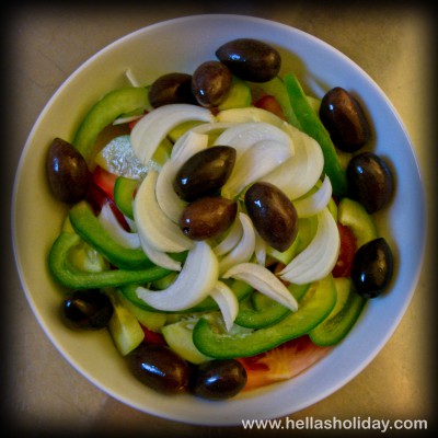 Greek Salad Recipe - Step 5: Olives