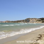 Achivadolimni beach in Milos, Greece