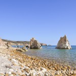 Fyriplaka beach in Milos, Greece