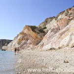 Fyriplaka beach in Milos, Greece