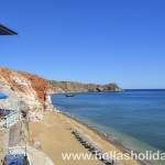 Paleochori beach in Milos, Greece