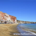 Paleochori beach in Milos, Greece