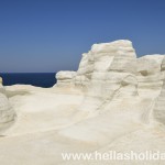 Sarakiniko beach in Milos, Greece