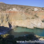 Tsigrado beach in Milos, Greece