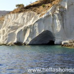 Gerontas beach in Milos, Greece