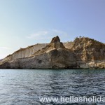 Gerontas beach in Milos, Greece