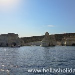 Kleftiko Bay beach in Milos, Greece