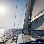 Sailing towards Ermioni in the afternoon