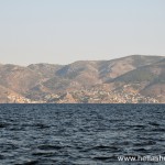 Passing by the town of Hydra at a distance