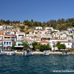 View of the port of Poros